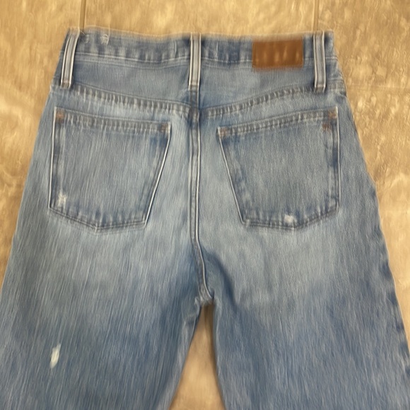 Madewell Women’s Light Wash Bleach Distressed Dadjean Size 26 - Picture 9 of 14
